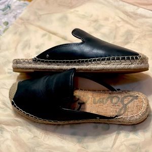 Sam Edelman leather espadrille slip on